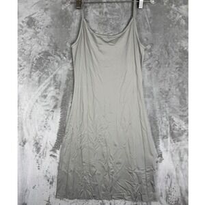 YAYA Collection Holland Grey Slip Dress Womens Small Adjustable Straps Stretch